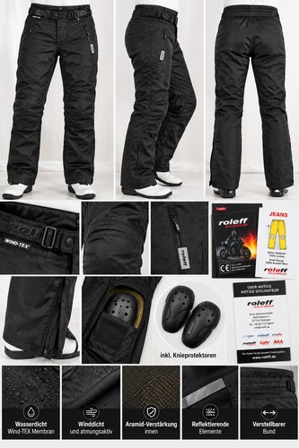 Roleff motorrad hose schwarz - motorrad,