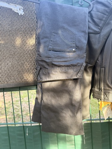 Bikerhose vollleder schwarz - bikerhose,