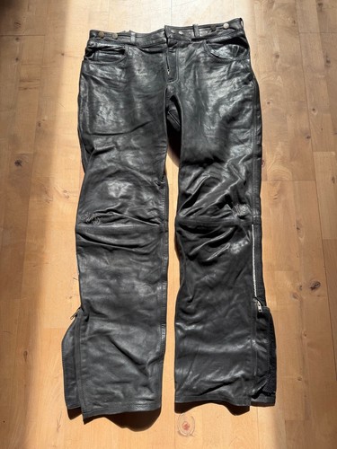 Schwarze motorrad lederhose - motorrad-lederhose, in