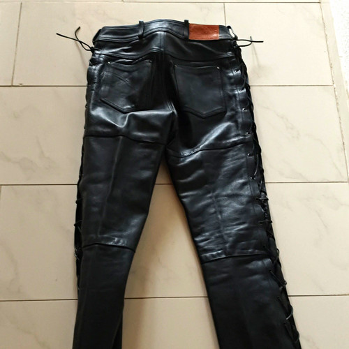 Motorradhose leder biker - leder,